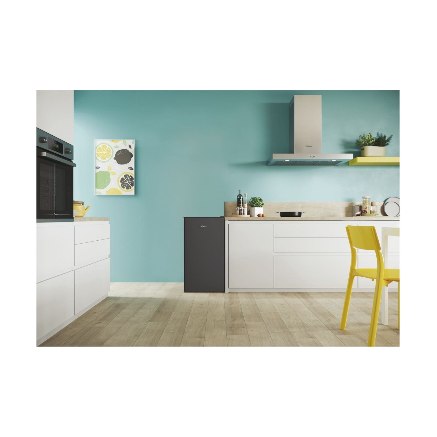 Candy Table Top Refrigerator | CHASD4385EBC | Energy efficiency class E | Free standing | Larder | Height 85 cm | Fridge net cap