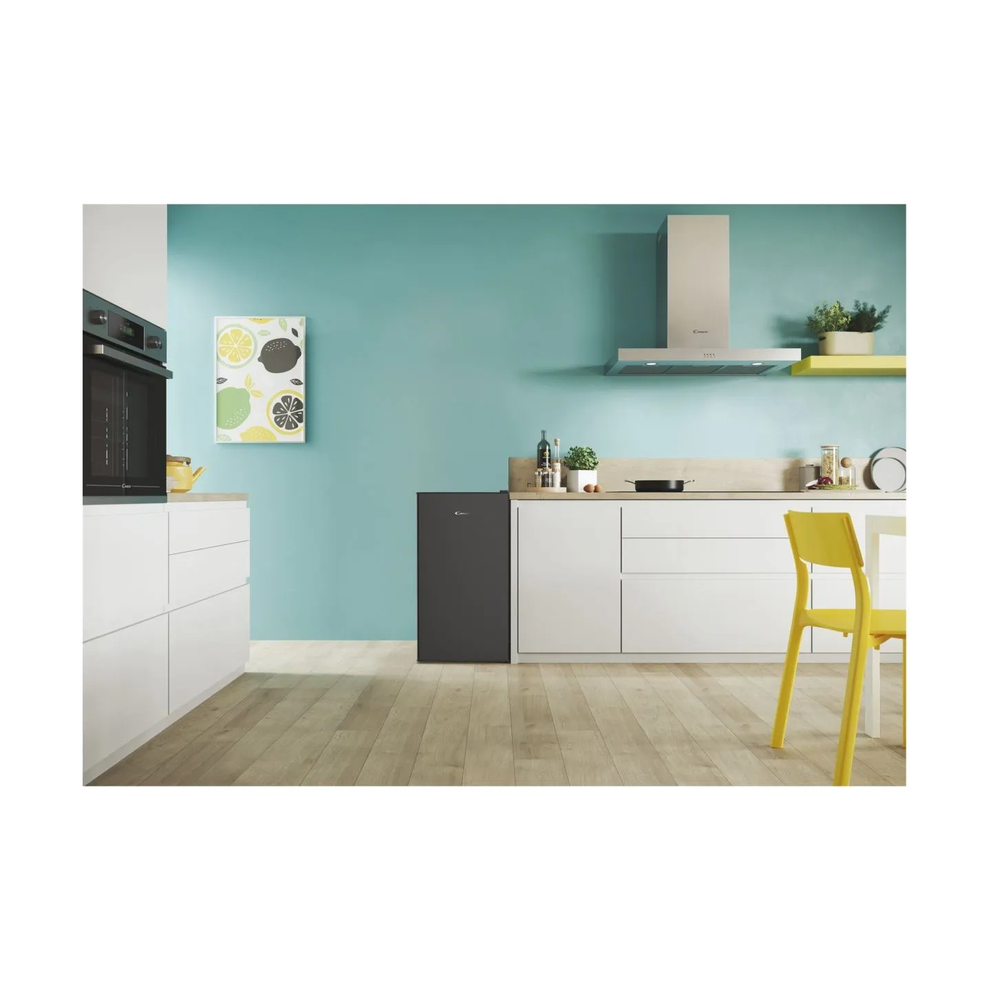 Candy Table Top Refrigerator | CHASD4385EBC | Energy efficiency class E | Free standing | Larder | Height 85 cm | Fridge net cap