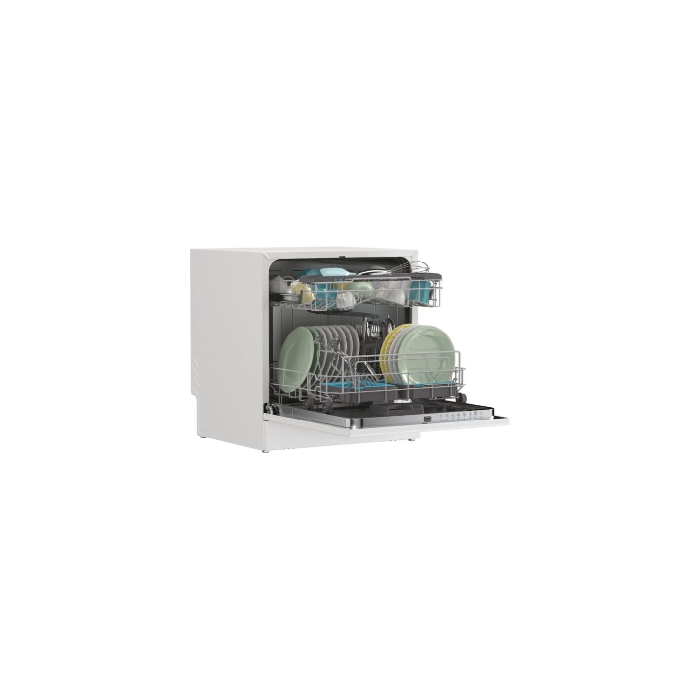 Candy Dishwasher | CP 8F9FFW | Free-standing | Width 55 cm | Number of place settings 8 | Number of programs 8 | Energy efficien