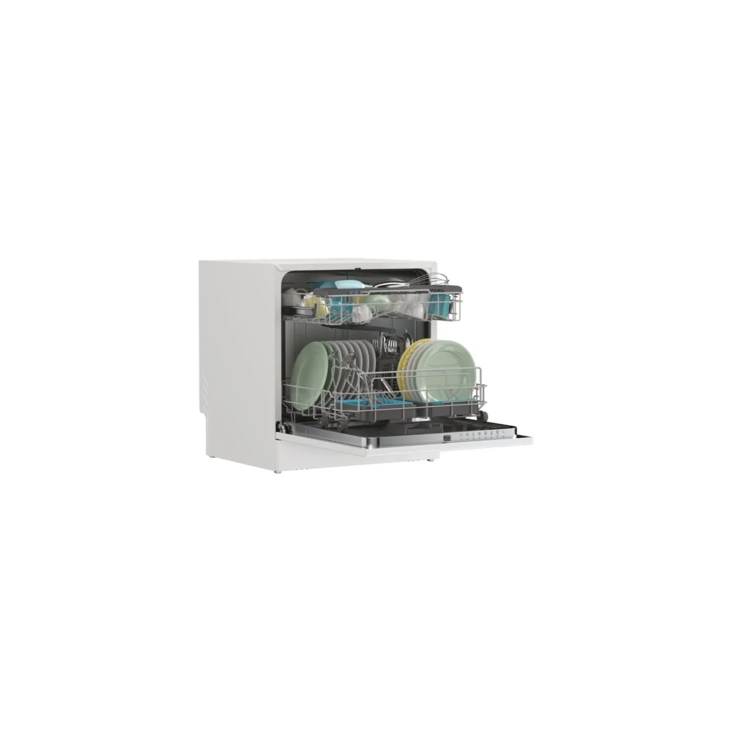 Candy Dishwasher | CP 8F9FFW | Free-standing | Width 55 cm | Number of place settings 8 | Number of programs 8 | Energy efficien