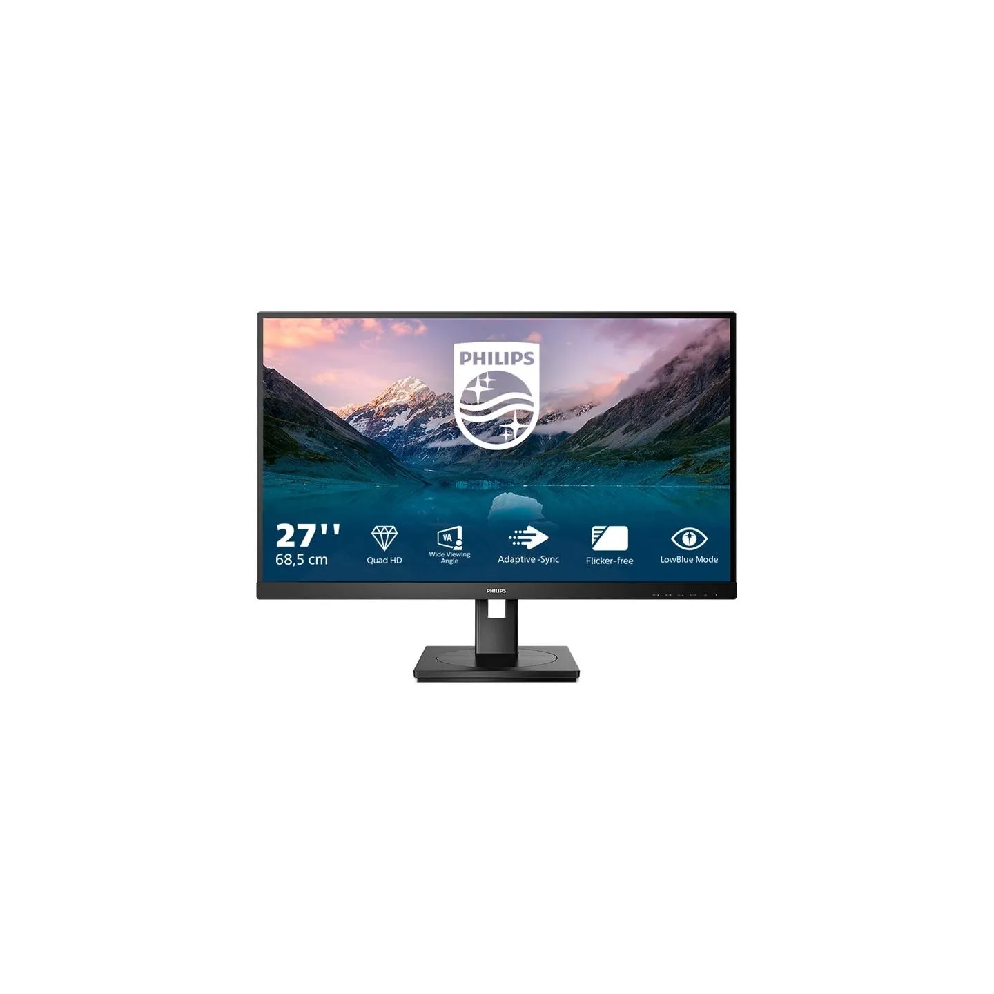 Philips | Business Monitor | 275S9JML/00 | 27 " | VA | QHD | 16:9 | 75 Hz | 4 ms | 2560 x 1440 | 300 cd/m² | HDMI ports quantity