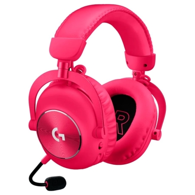 Logitech G PRO X2 LIGHTSPEED Wireless Gaming Headset - Blue Mic - MAGENTA