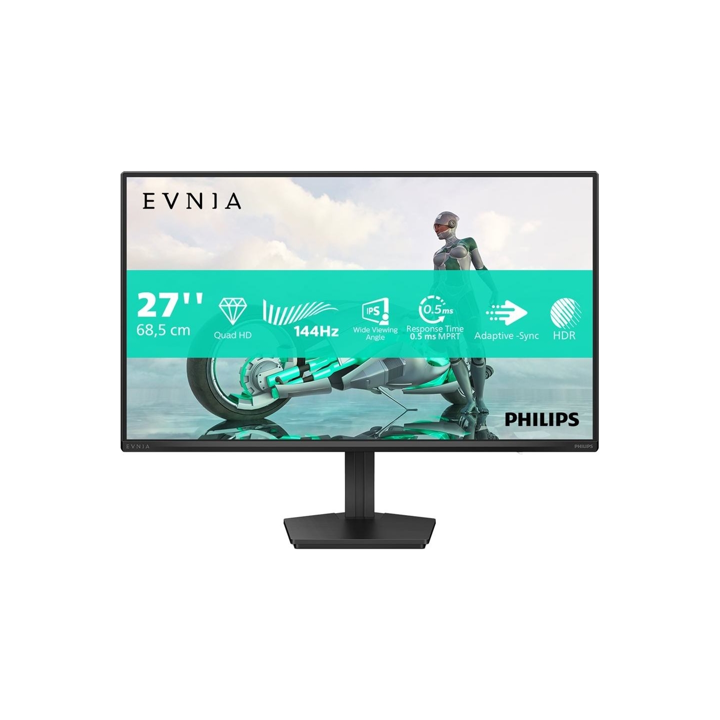 Philips | 27M2N3500NF/00 | 27 " | IPS | QHD | 16:9 | 144 Hz | 0.5 ms | 2560 x 1440 pixels | 300 cd/m² | HDMI ports quantity 1 | 