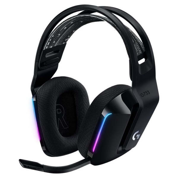 Logitech G733 LIGHTSPEED Wireless RGB Gaming Headset - BLACK