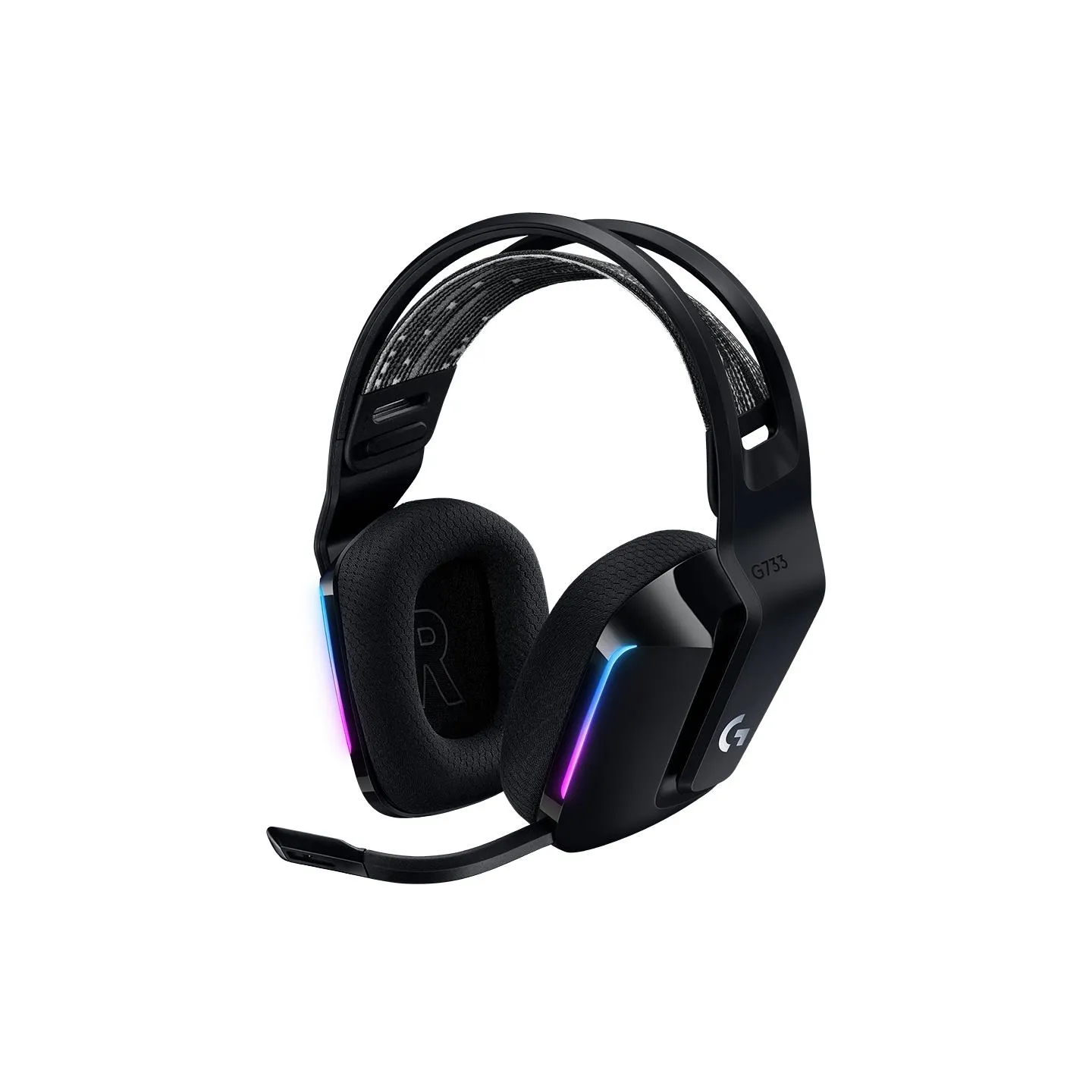 Logitech G733 LIGHTSPEED Wireless RGB Gaming Headset - BLACK