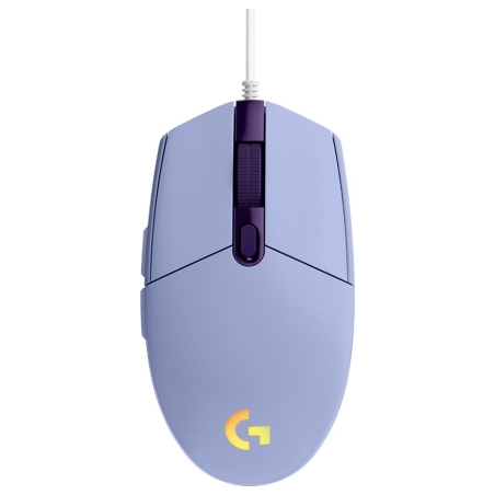 Logitech G102 LIGHTSYNC Corded Gaming Mouse - LILAC - USB - EER