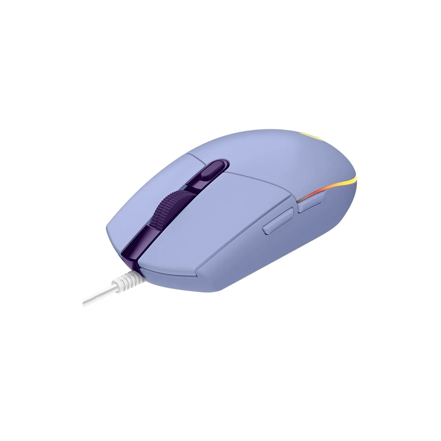 Logitech G102 LIGHTSYNC Corded Gaming Mouse - LILAC - USB - EER