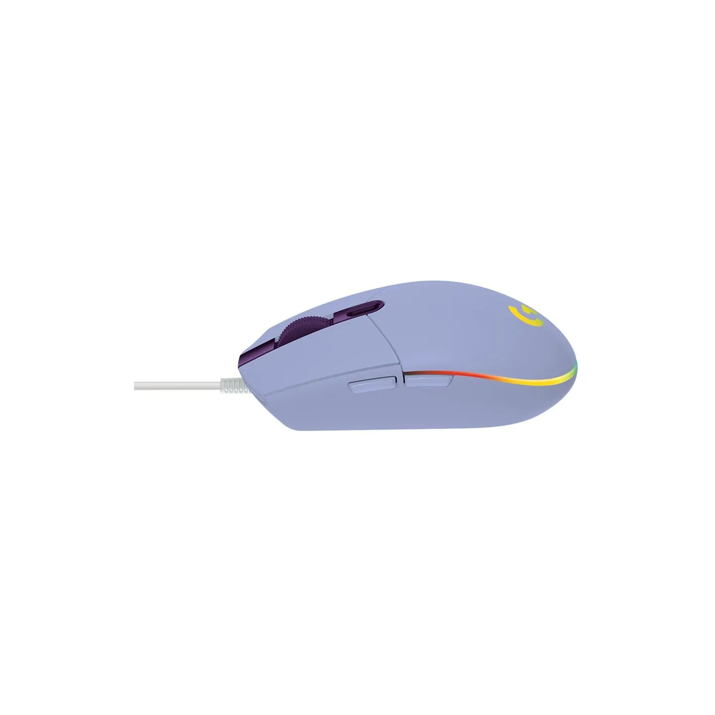 Logitech G102 LIGHTSYNC Corded Gaming Mouse - LILAC - USB - EER