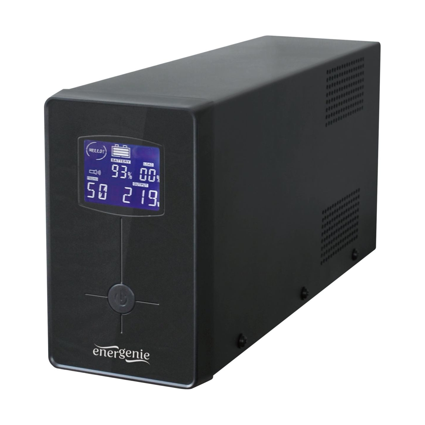 Energenie | UPS with USB and LCD display, Black | 850 VA | 220 V