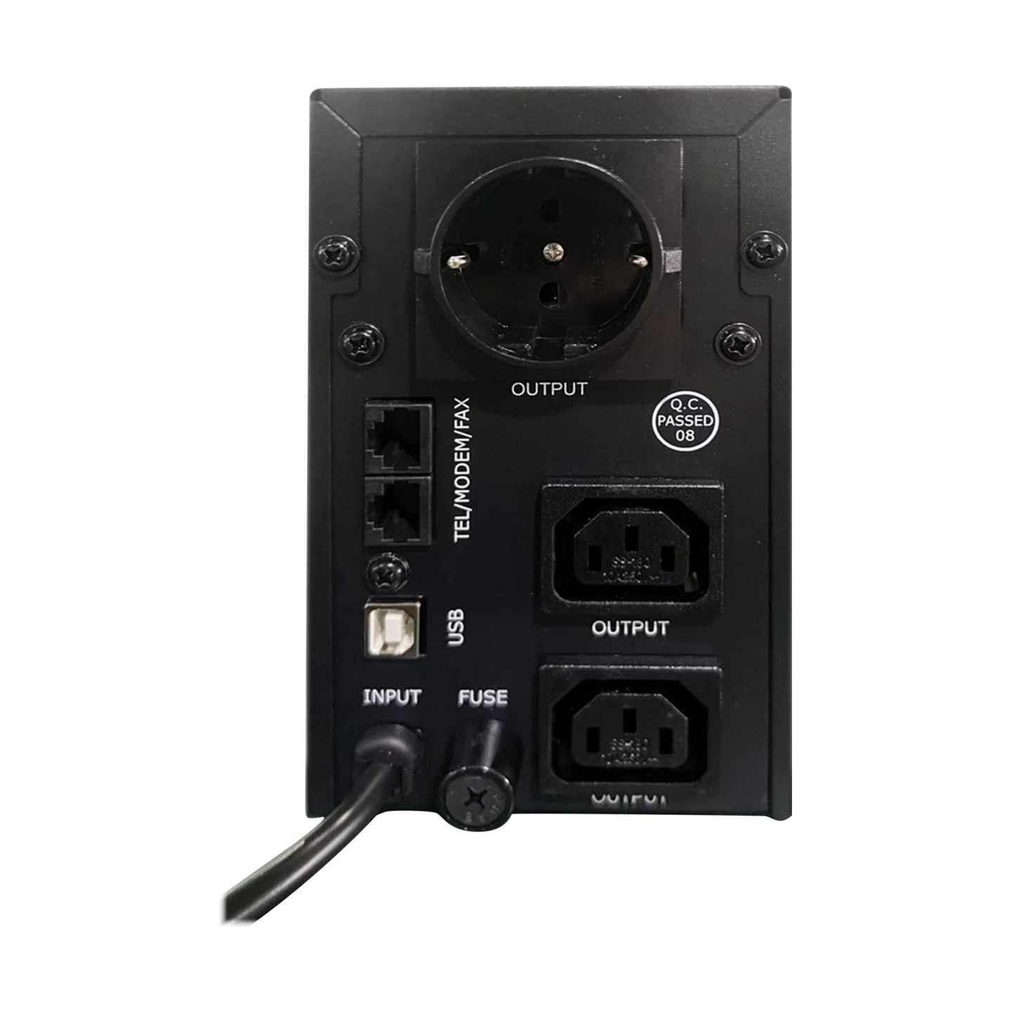 Energenie | UPS with USB and LCD display, Black | 850 VA | 220 V