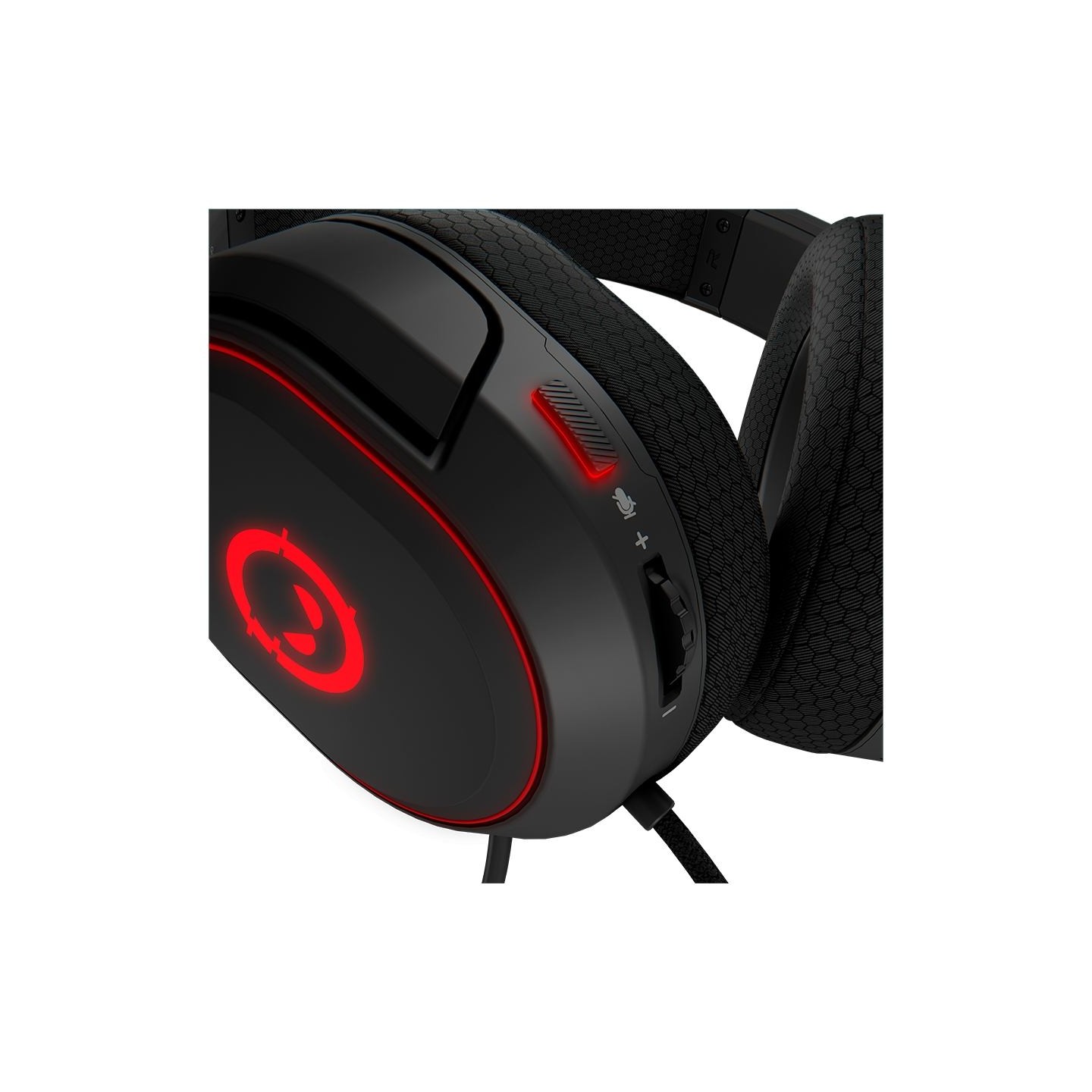 Lorgar Kaya 460, USB Gaming headset with microphone, CM108B, RGB backlight, Plug&Play, USB-A connection cable 2m, fabric ear pad