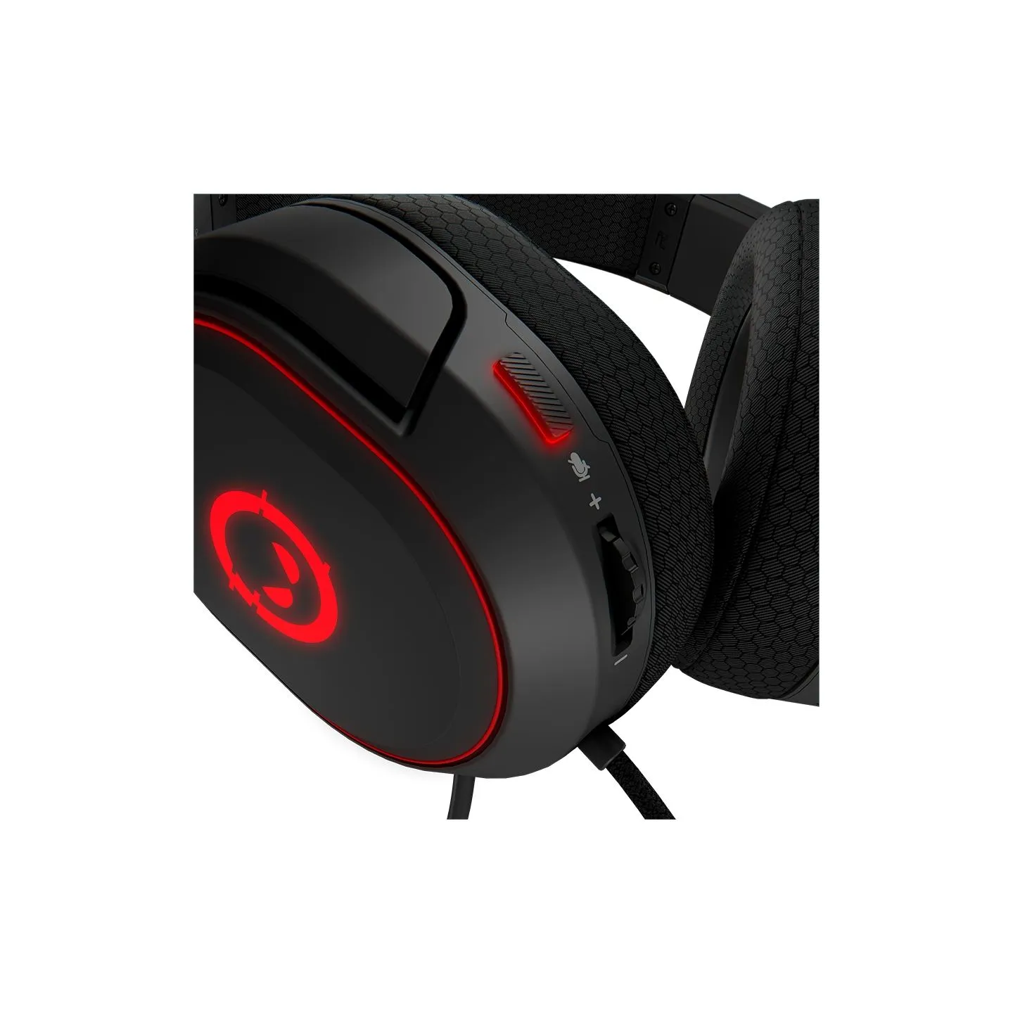 Lorgar Kaya 460, USB Gaming headset with microphone, CM108B, RGB backlight, Plug&Play, USB-A connection cable 2m, fabric ear pad