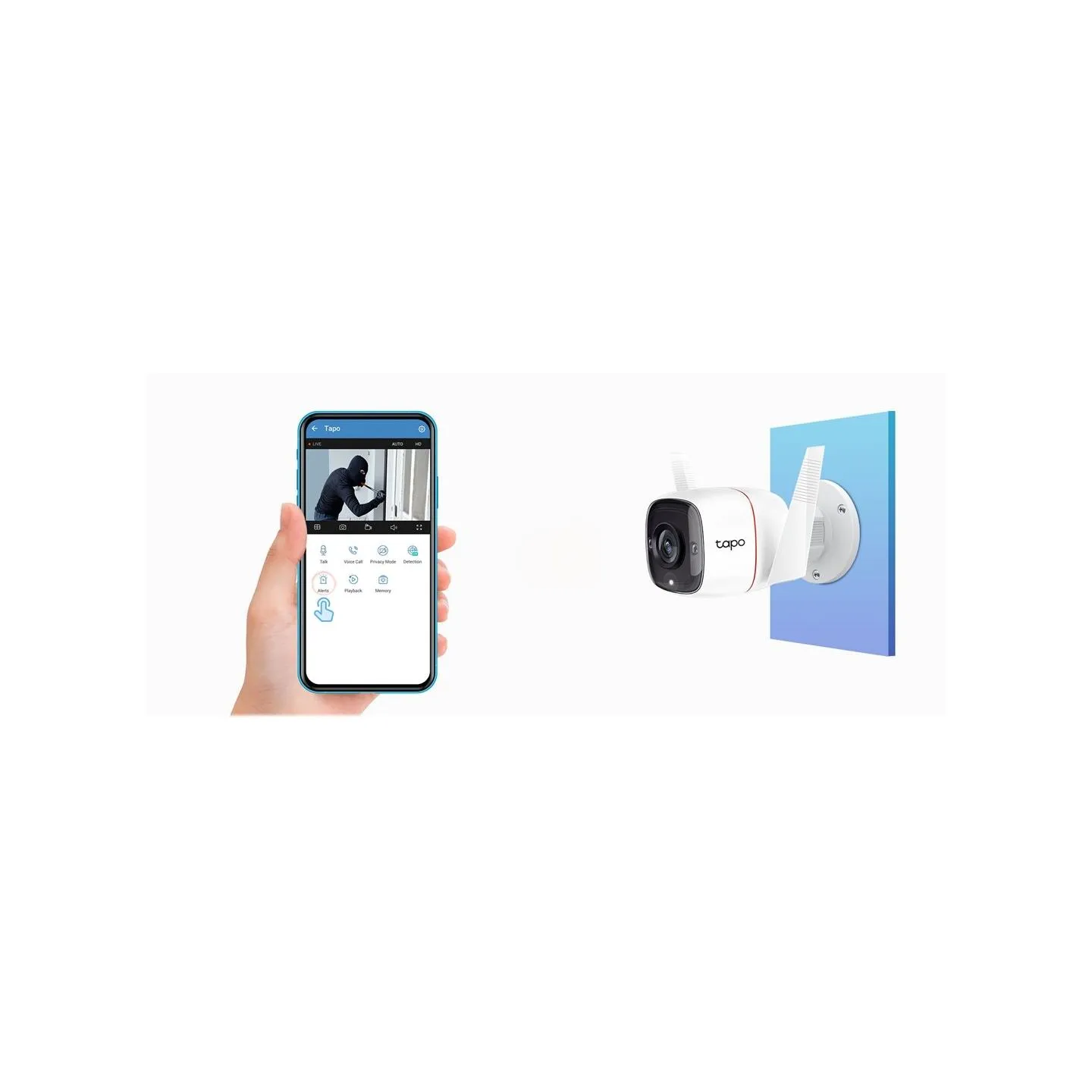Tp-Link | Outdoor Security Wi-Fi Camera | TC65 | Bullet | 3 MP | 3.89 mm/F2.2 | H.264 | Micro SD, Max. 128GB