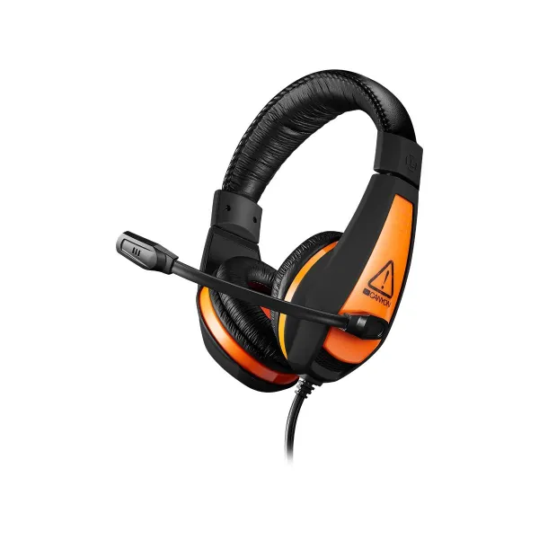Canyon Star Raider GH-1A, Gaming headset 3.5mm jack with adjustable microphone and volume control, with 2in1 3.5mm adapter, cabl