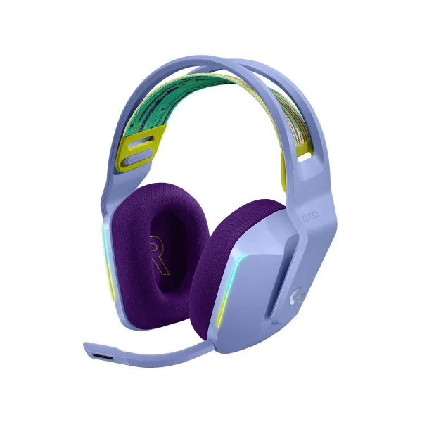 Logitech G733 LIGHTSPEED Wireless RGB Gaming Headset - LILAC