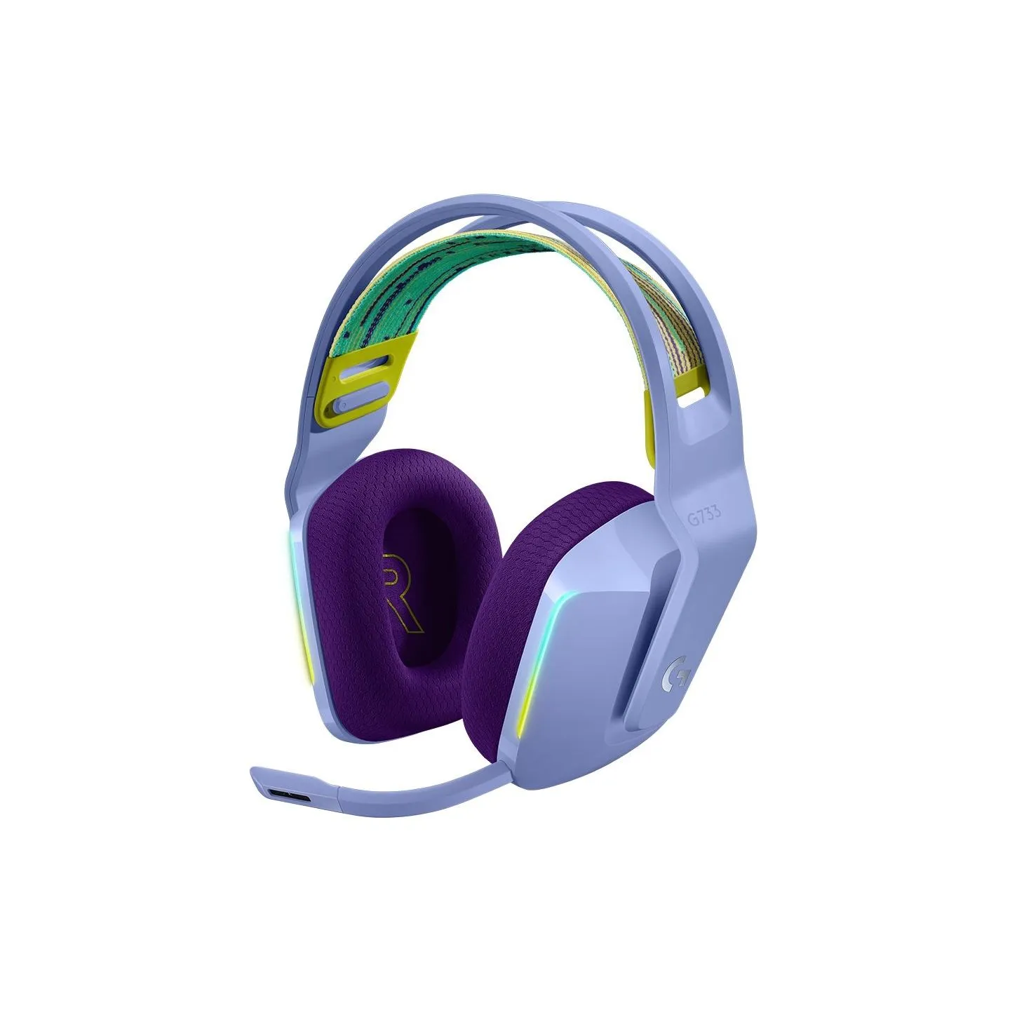 Logitech G733 LIGHTSPEED Wireless RGB Gaming Headset - LILAC