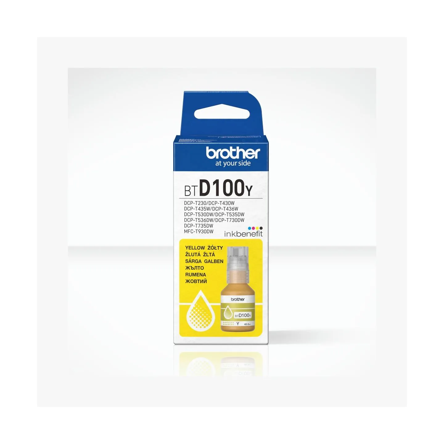 Brother BTD100Y YELLOW INK BOTTLE - 5,000 PAGES