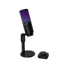 Lorgar SMP40, RGB Microphone with external mute button and metal stand, Black