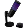 Lorgar SMP40, RGB Microphone with external mute button and metal stand, Black