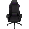 Lorgar CHA41, Ergonomic Gaming Chair Advanced, premium anti-stain fabric, Black/purple