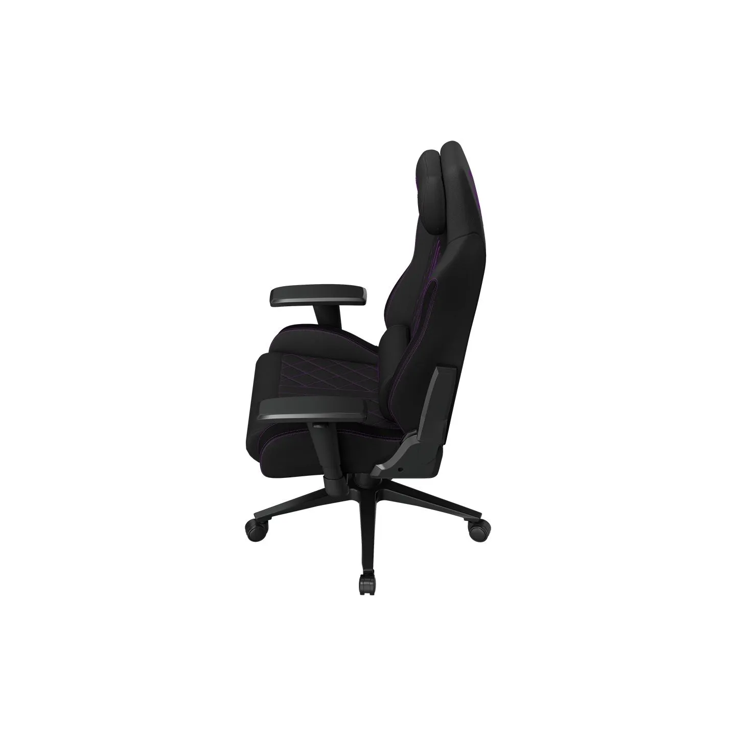 Lorgar CHA41, Ergonomic Gaming Chair Advanced, premium anti-stain fabric, Black/purple