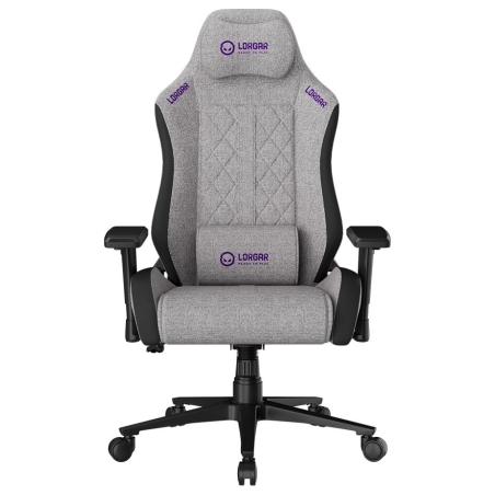 Lorgar CHA41, Ergonomic Gaming Chair Advanced, premium anti-stain fabric, Grey
