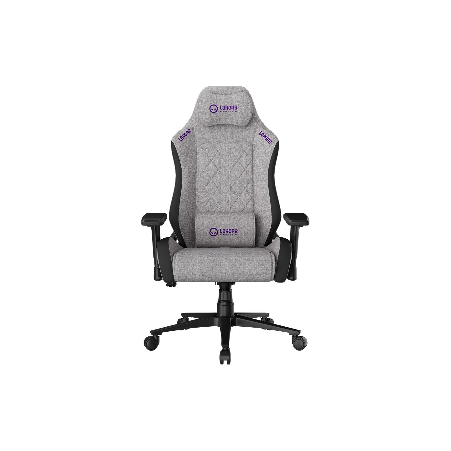 Lorgar CHA41, Ergonomic Gaming Chair Advanced, premium anti-stain fabric, Grey
