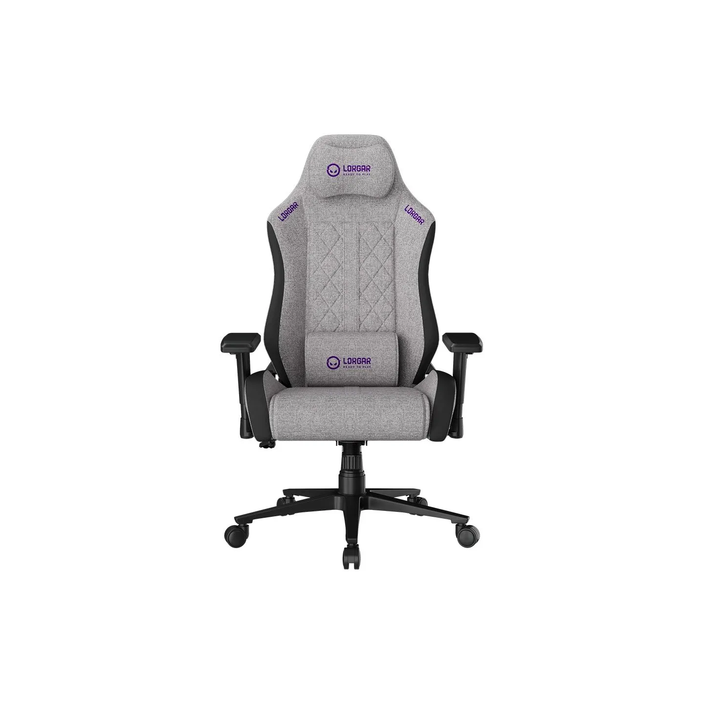 Lorgar CHA41, Ergonomic Gaming Chair Advanced, premium anti-stain fabric, Grey