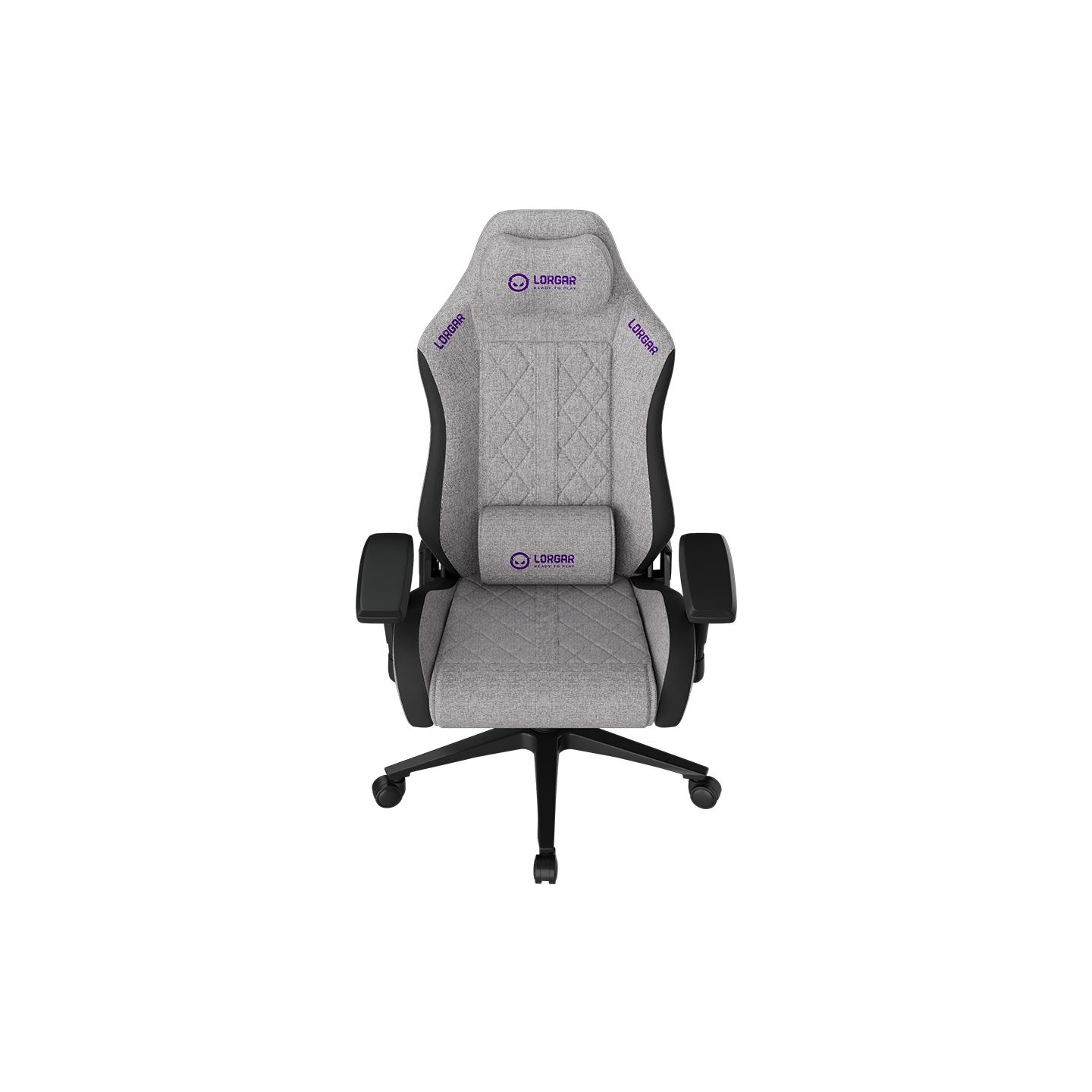 Lorgar CHA41, Ergonomic Gaming Chair Advanced, premium anti-stain fabric, Grey