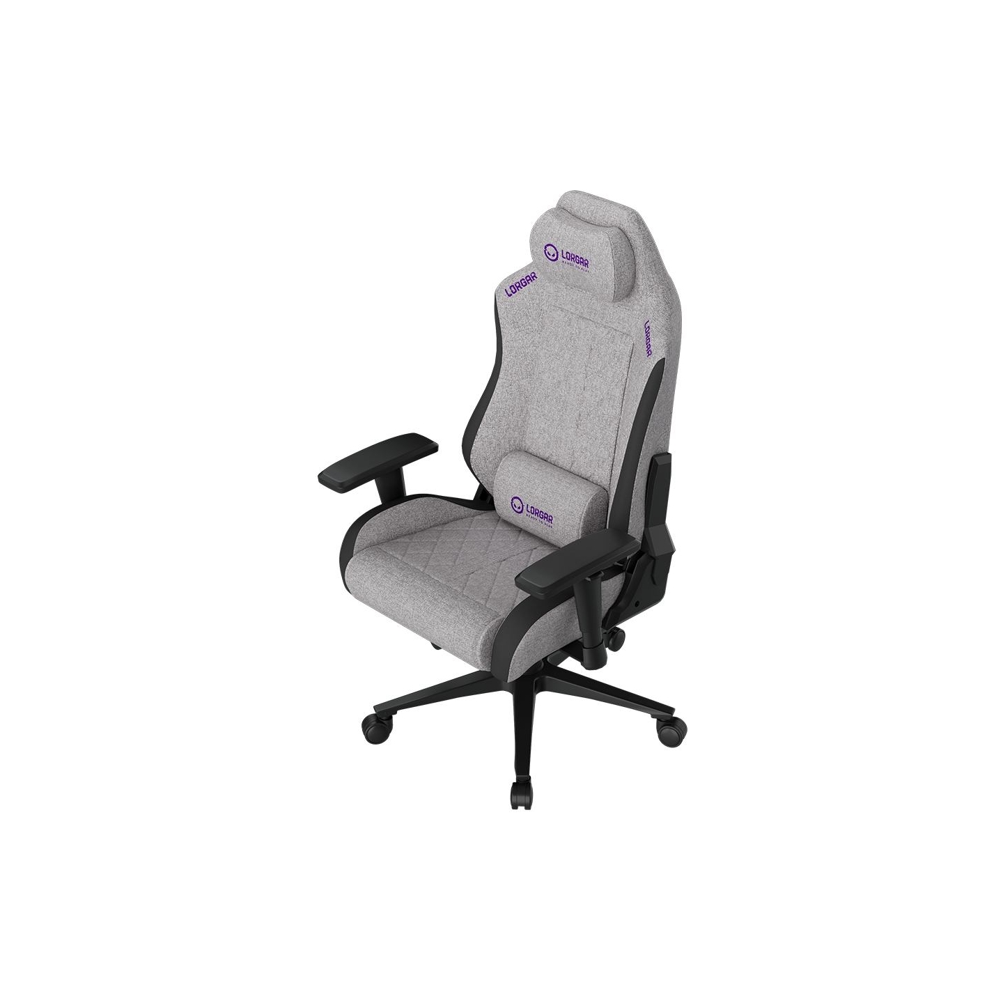 Lorgar CHA41, Ergonomic Gaming Chair Advanced, premium anti-stain fabric, Grey