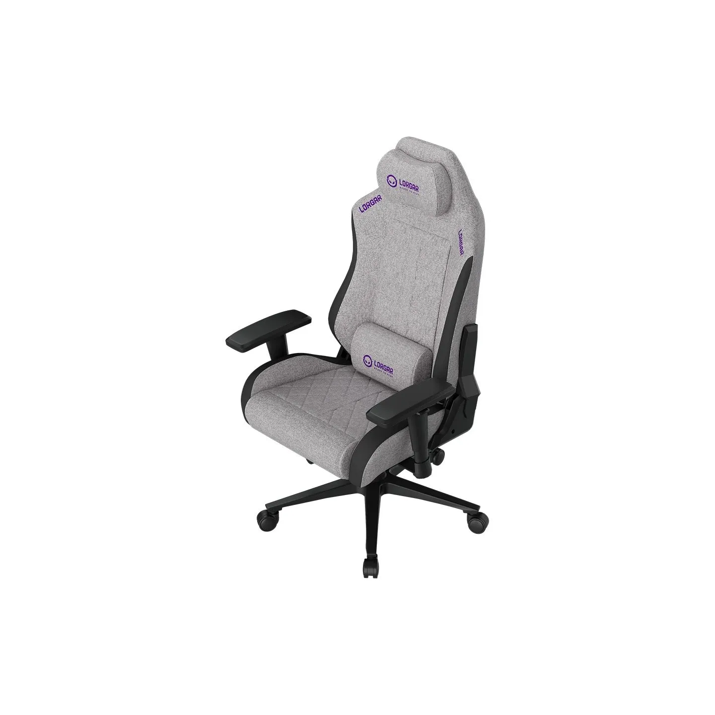 Lorgar CHA41, Ergonomic Gaming Chair Advanced, premium anti-stain fabric, Grey
