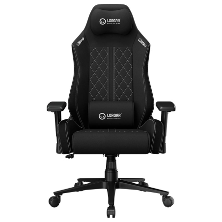 Lorgar CHA41, Ergonomic Gaming Chair Advanced, premium anti-stain fabric, Black/white