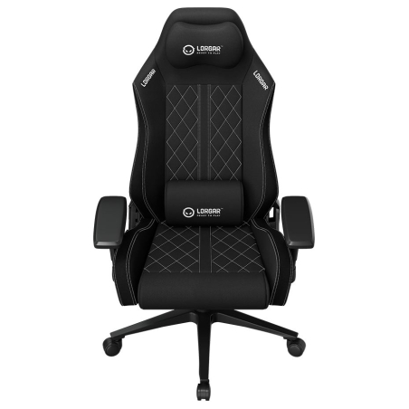 Lorgar CHA41, Ergonomic Gaming Chair Advanced, premium anti-stain fabric, Black/white