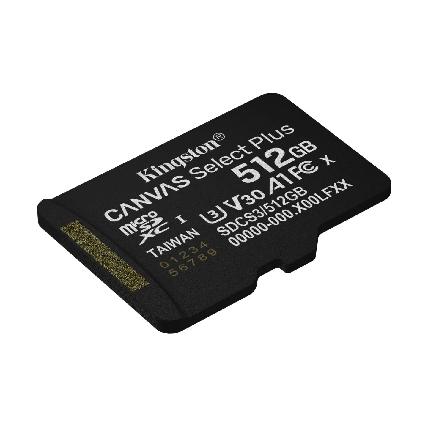 Kingston microSD memory card 512GB Canvas Select+ G3 150MB/s