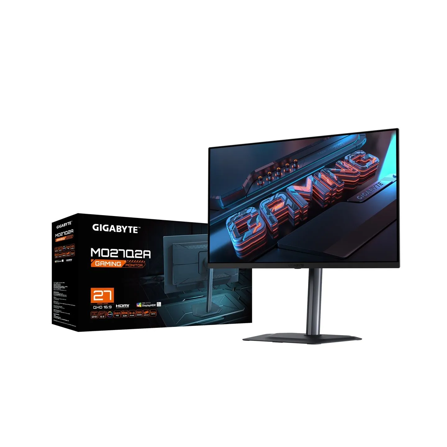 Gigabyte | MO27Q2A EK | 27 " | QD-OLED | QHD | 280 Hz | 0.03 ms | 2560 x 1440 pixels | 1000 cd/m² | HDMI ports quantity 2 | Blac