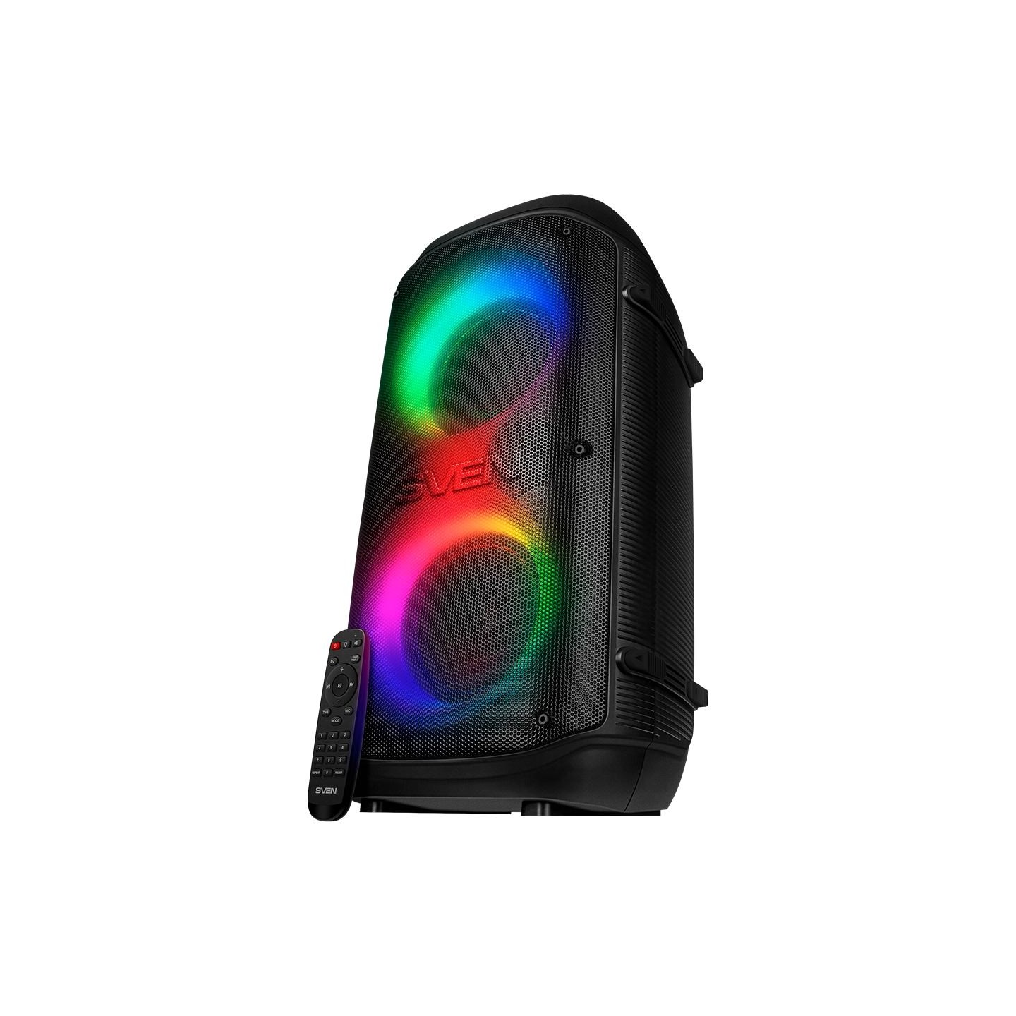 Sven Speaker SVEN PS-800, black (100W, TWS, Bluetooth, FM, USB, microSD, LED-display, 4400mA*h)