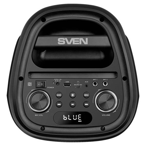 Sven Speaker SVEN PS-800, black (100W, TWS, Bluetooth, FM, USB, microSD, LED-display, 4400mA*h)