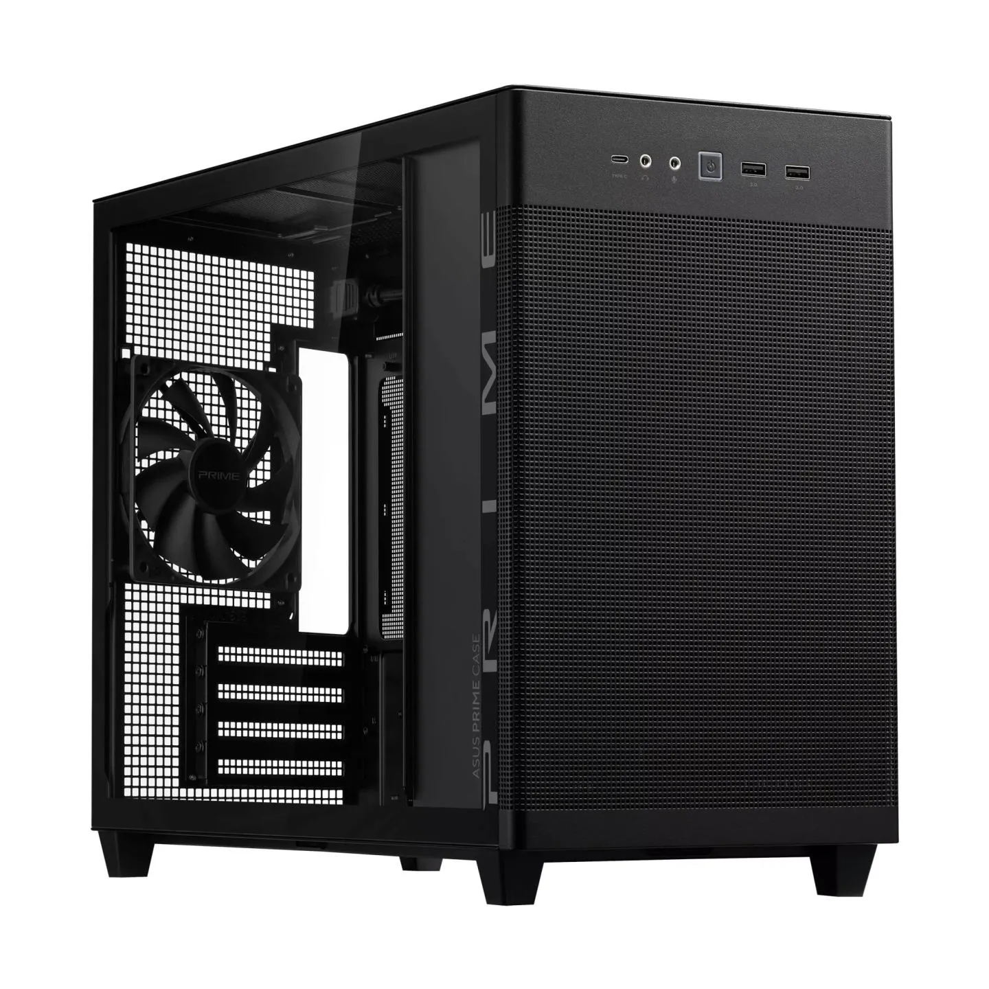 Asus Case|ASUS|Prime AP201 Tempered Glass|Micro|Not included|MicroATX|MiniITX|Colour Black|PRIMEAP201TG