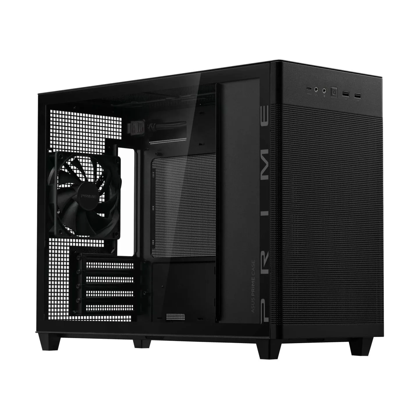 Asus Case|ASUS|Prime AP201 Tempered Glass|Micro|Not included|MicroATX|MiniITX|Colour Black|PRIMEAP201TG