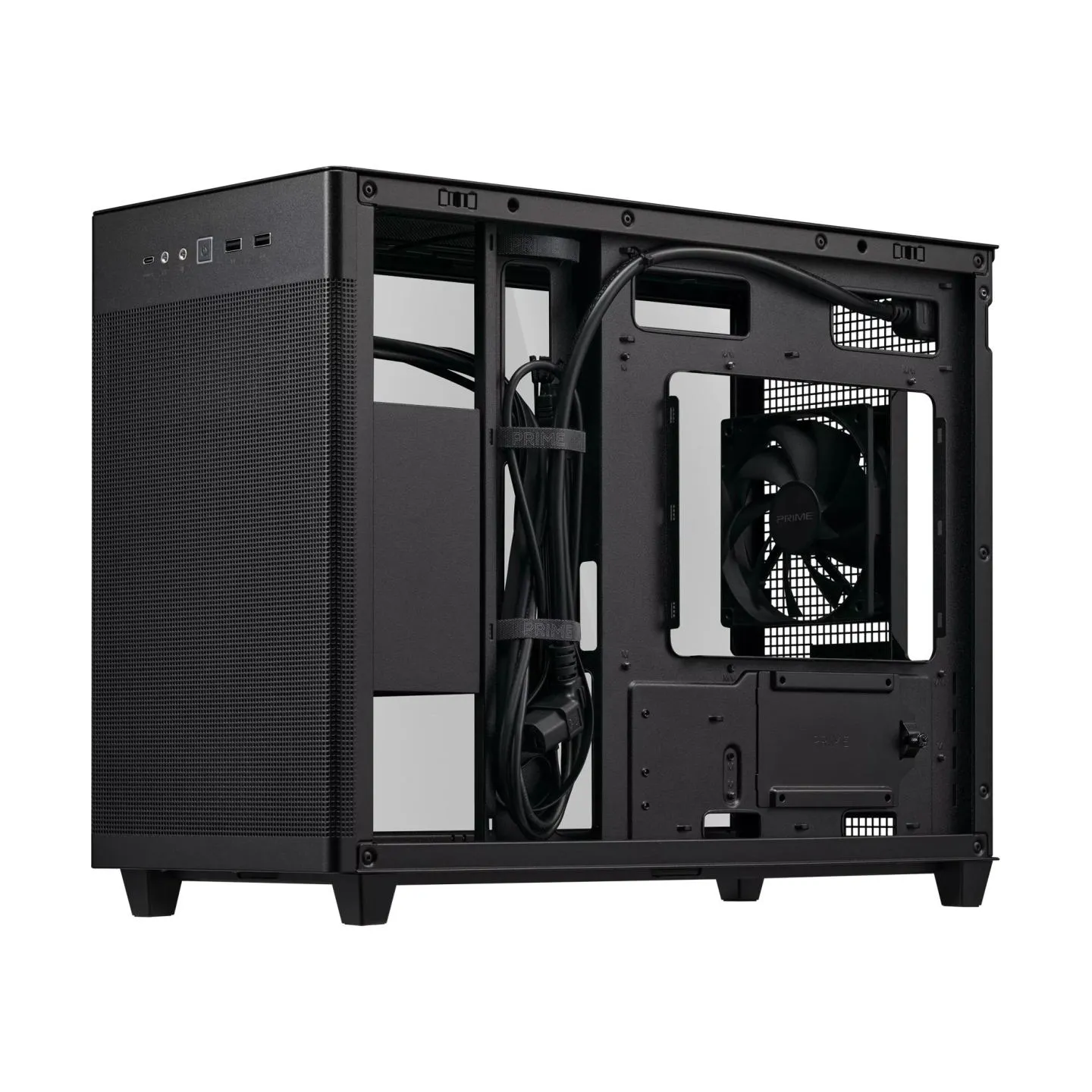 Asus Case|ASUS|Prime AP201 Tempered Glass|Micro|Not included|MicroATX|MiniITX|Colour Black|PRIMEAP201TG