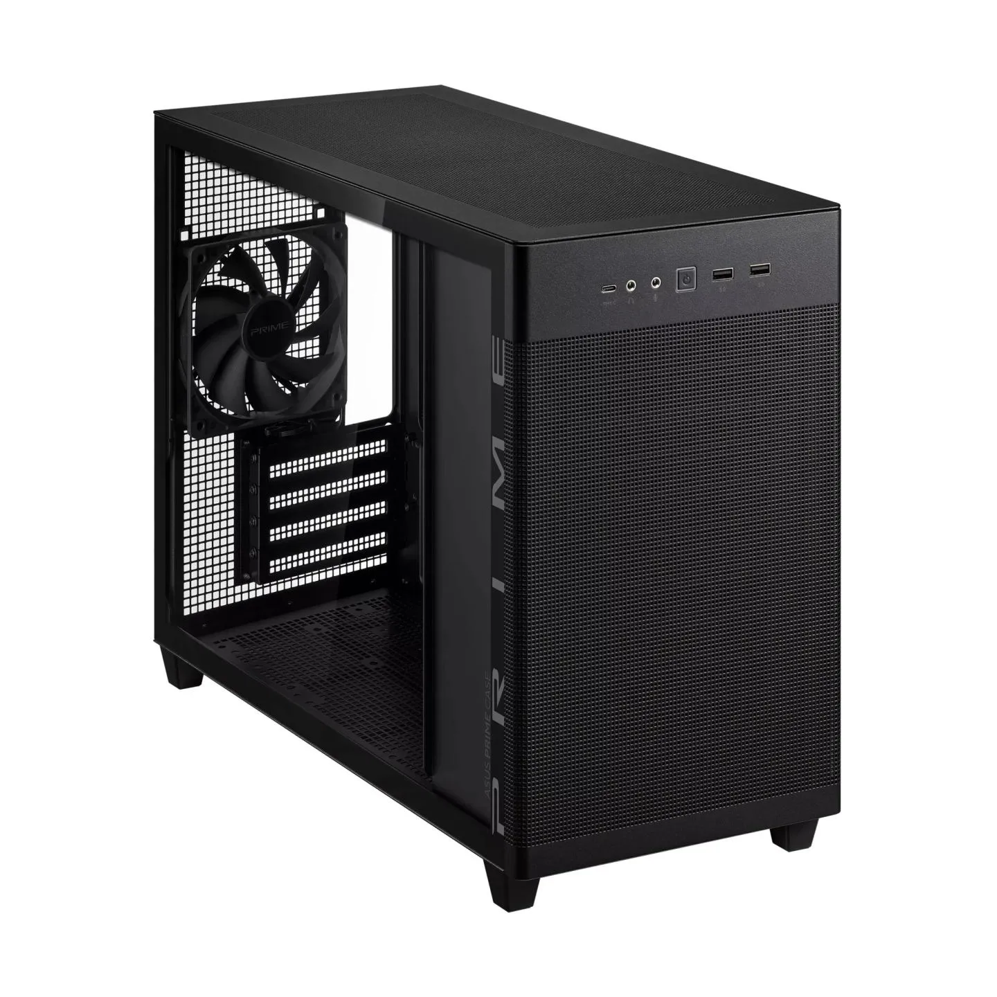 Asus Case|ASUS|Prime AP201 Tempered Glass|Micro|Not included|MicroATX|MiniITX|Colour Black|PRIMEAP201TG