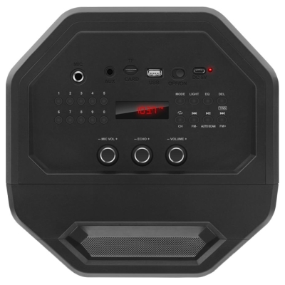 Sven Speaker SVEN PS-650, black (50W, TWS, Bluetooth, FM, USB, microSD, LED-display, 4000mA*h)