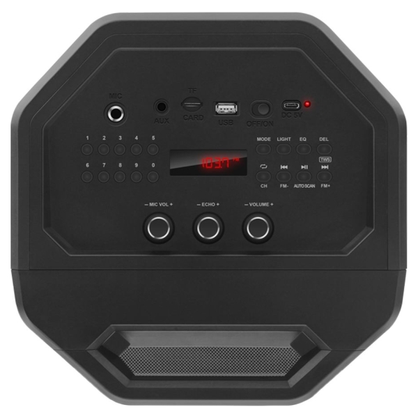 Sven Speaker SVEN PS-650, black (50W, TWS, Bluetooth, FM, USB, microSD, LED-display, 4000mA*h)