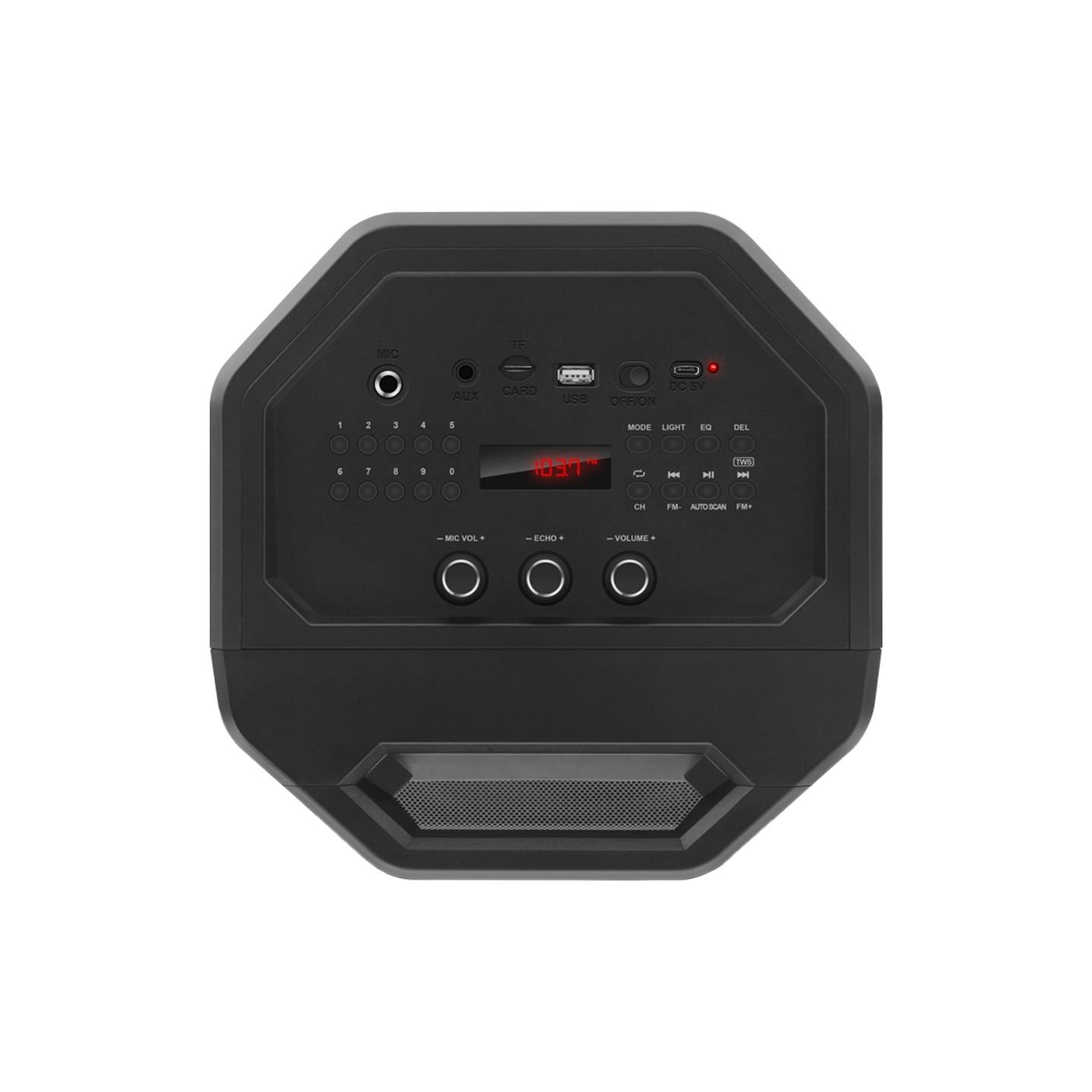 Sven Speaker SVEN PS-650, black (50W, TWS, Bluetooth, FM, USB, microSD, LED-display, 4000mA*h)