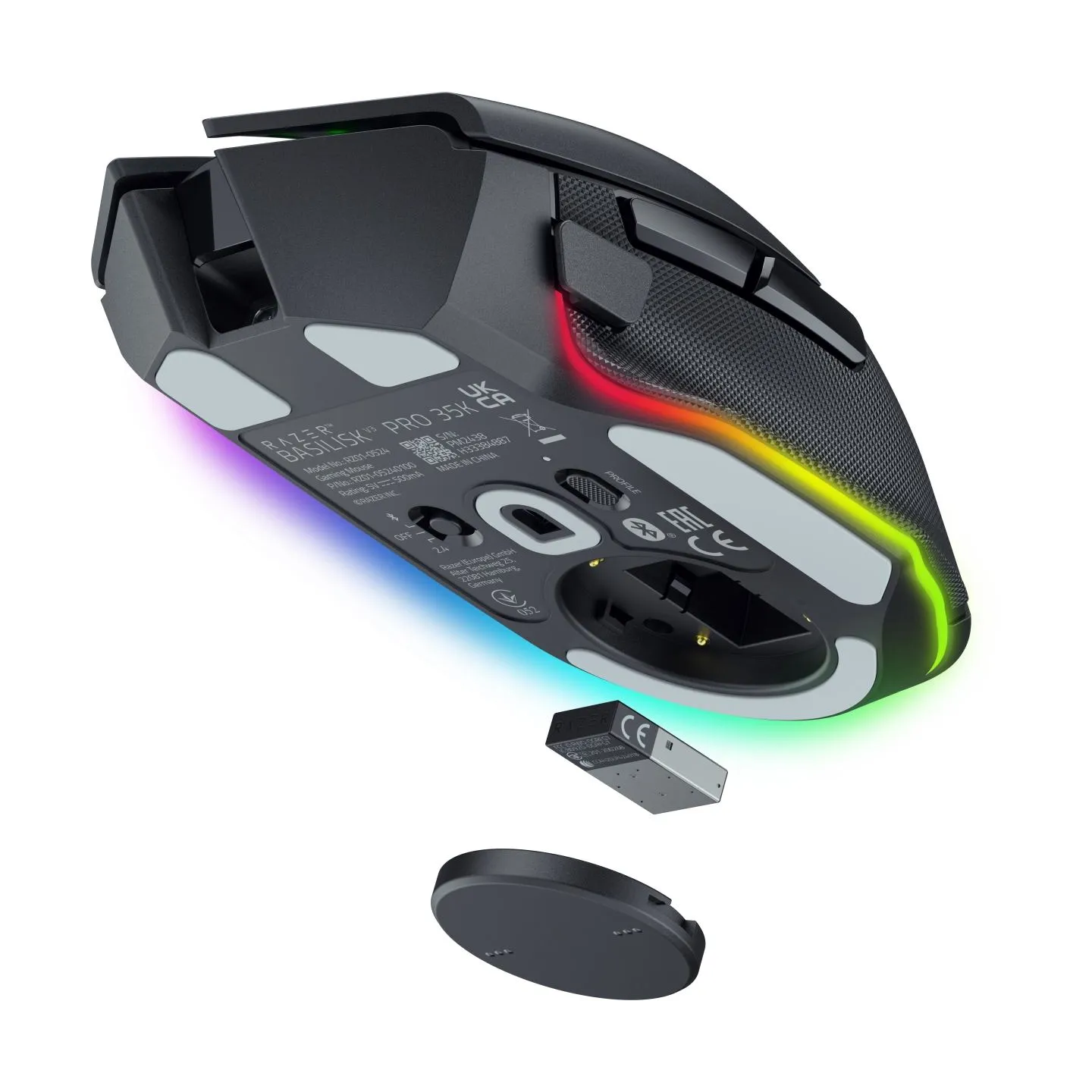 Razer Basilisk V3 Pro 35K Wireless Gaming Mouse, Black, 35K DPI