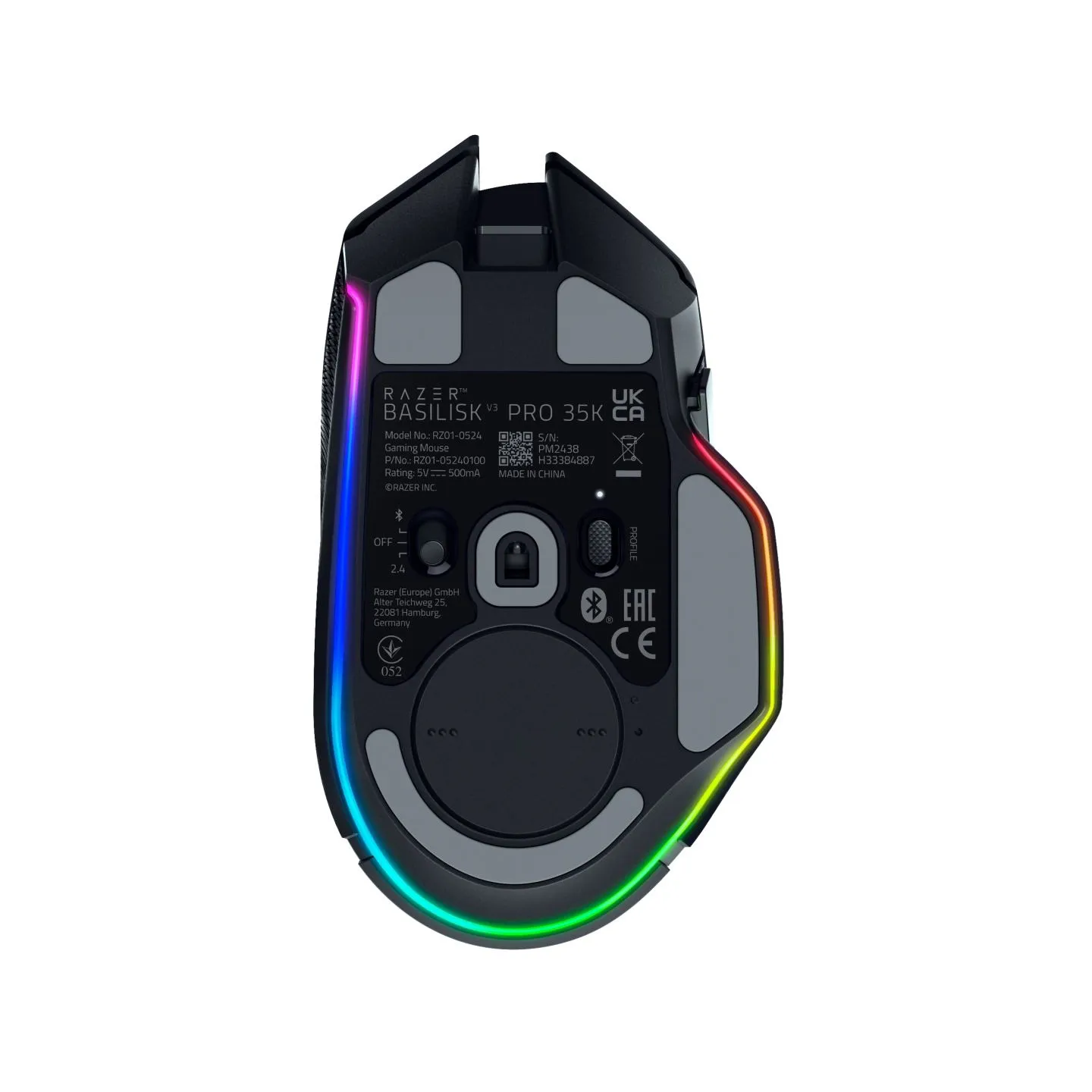Razer Basilisk V3 Pro 35K Wireless Gaming Mouse, Black, 35K DPI