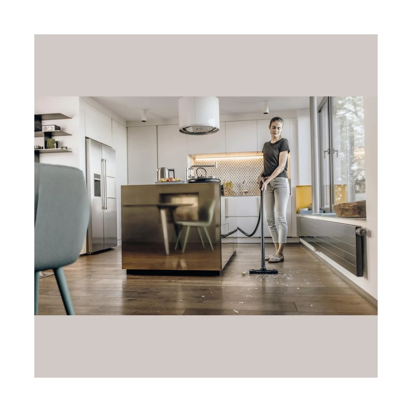 Karcher Vacuum Cleaner|KARCHER|Suction power 220 AW|Input power 1000 W|Dust capacity 12 L|Drum vacuum|Cleaning type dry&wet|Dust