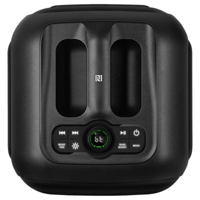 Sven PS-880, black, power output 110W (RMS), TWS, Bluetooth, FM, USB, microSD, LED-display, lithium battery