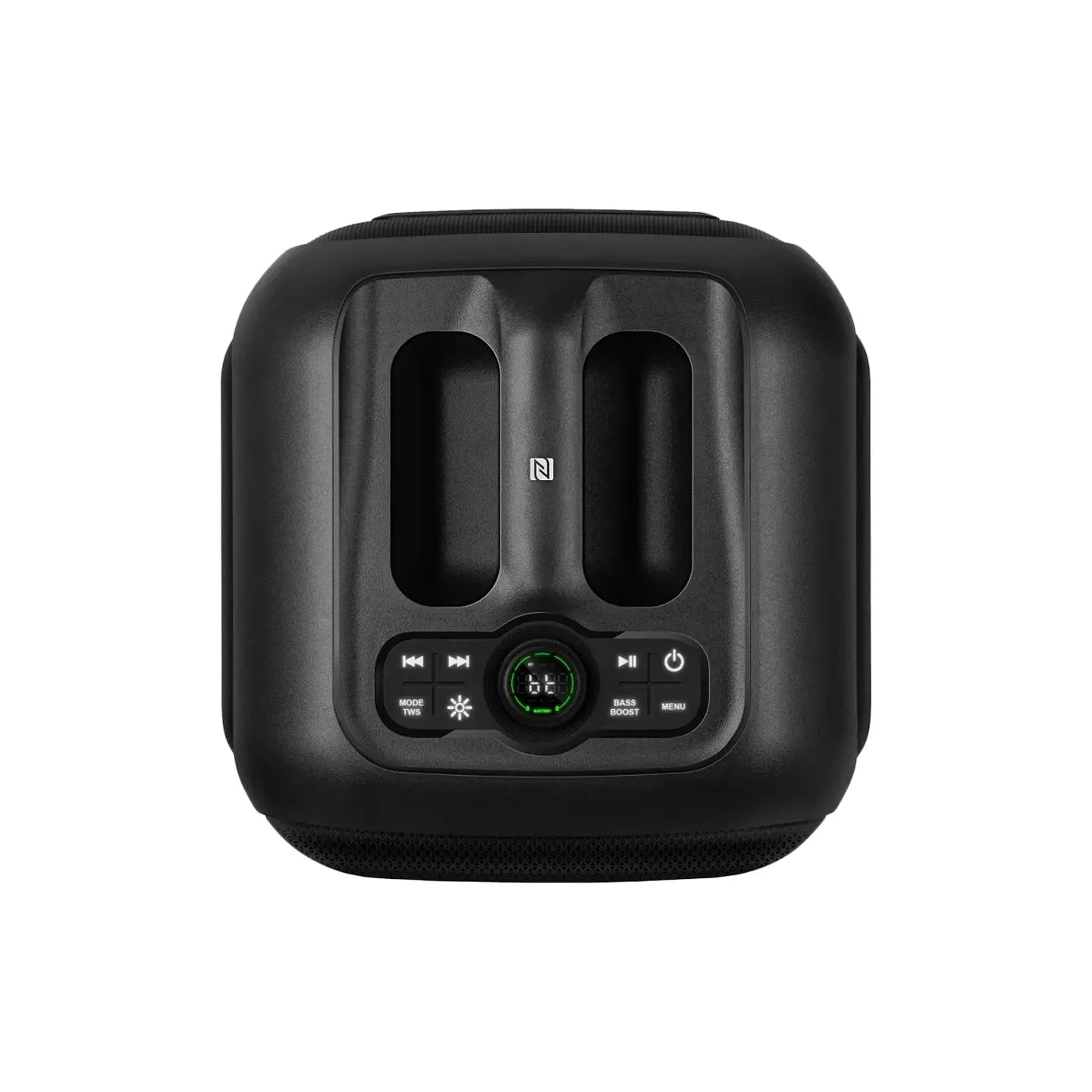 Sven PS-880, black, power output 110W (RMS), TWS, Bluetooth, FM, USB, microSD, LED-display, lithium battery