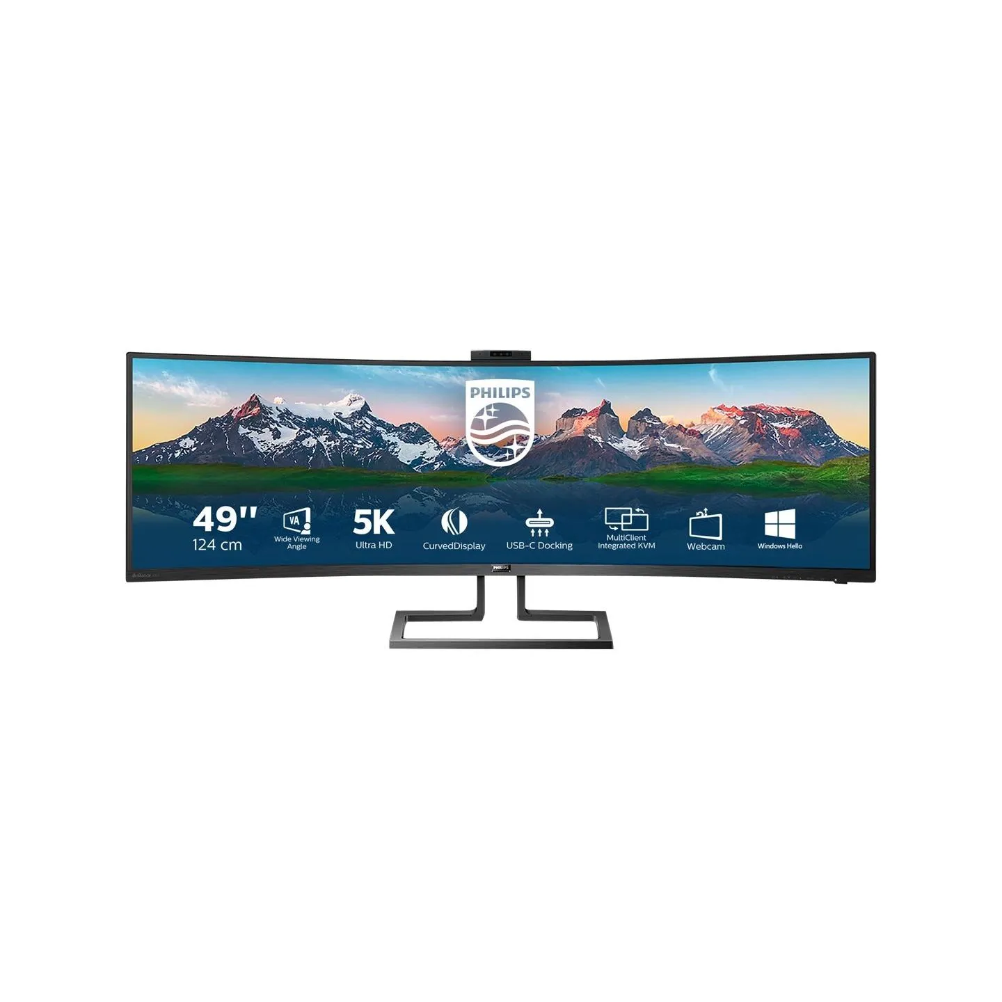 Philips | SuperWide curved LCD display | 499P9H/00 | 48.8 " | VA | Dual QHD | 32:9 | 70 Hz | 5 ms | 5120 x 1440 pixels | 450 cd/